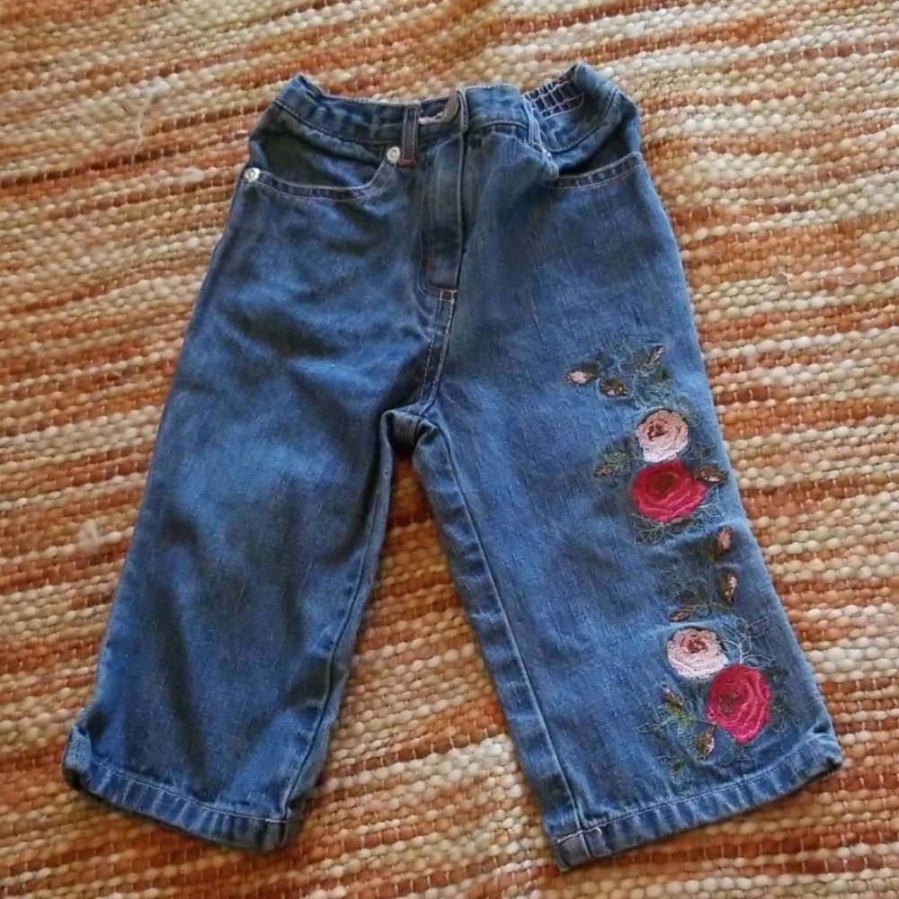 Gymboree 12 18 month rose jeans pants baby‎ girls